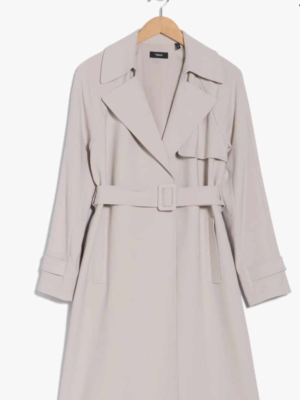 NWT Theory Oaklane Trench Coat in Crepe S